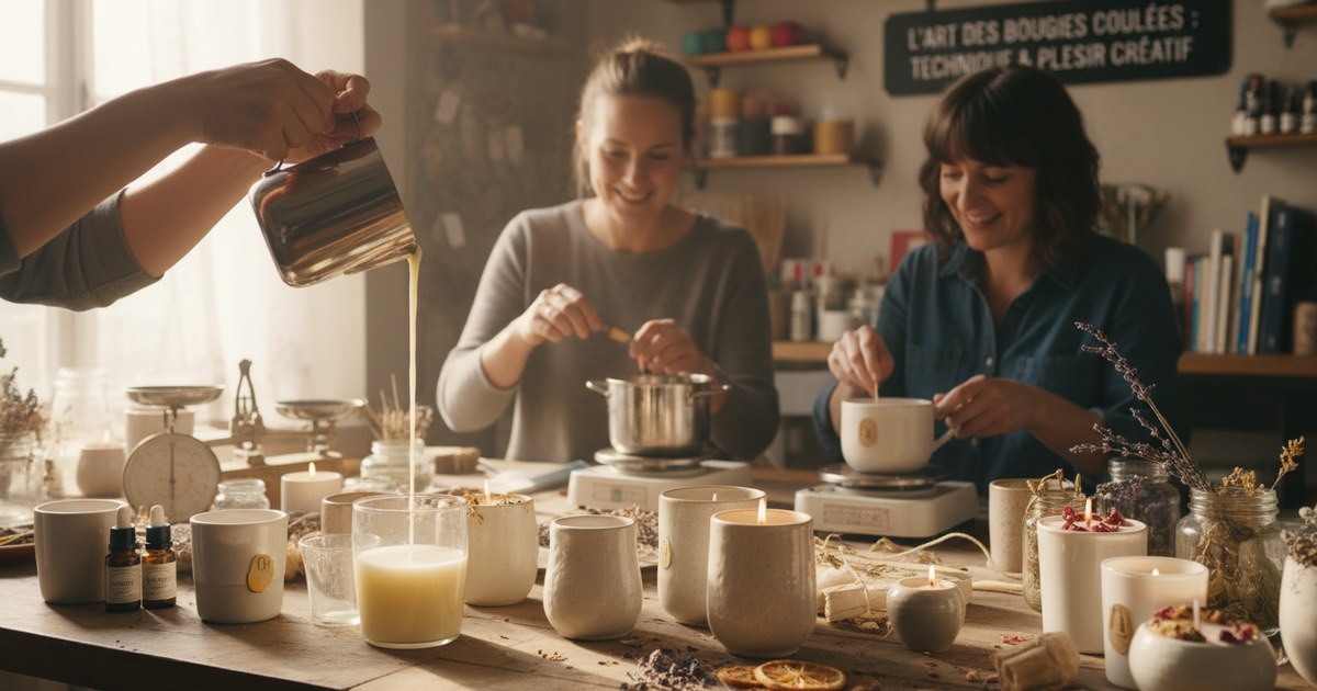 L’art des bougies coulées : technique et plaisir créatif