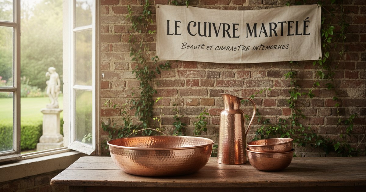 Le cuivre martelé : beauté et caractère intemporels